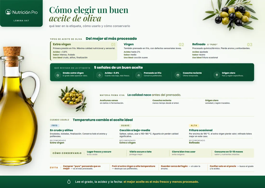 Lámina de aceite de oliva