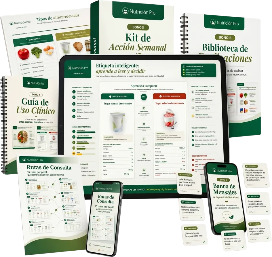 Todo el material del Atlas Visual de Nutrición Pro reunido